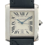 カルティエ Cartier タンク フランセーズ LM W5001156 シルバー K18WG メンズ 腕時計