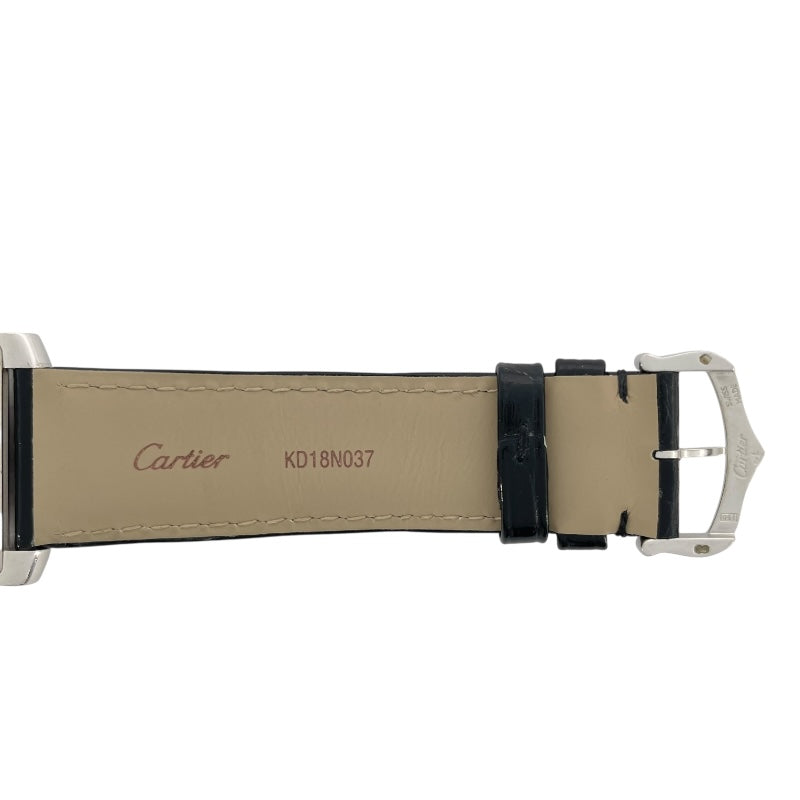 カルティエ Cartier タンク フランセーズ LM W5001156 シルバー K18WG メンズ 腕時計