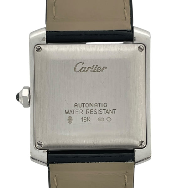 カルティエ Cartier タンク フランセーズ LM W5001156 シルバー K18WG メンズ 腕時計