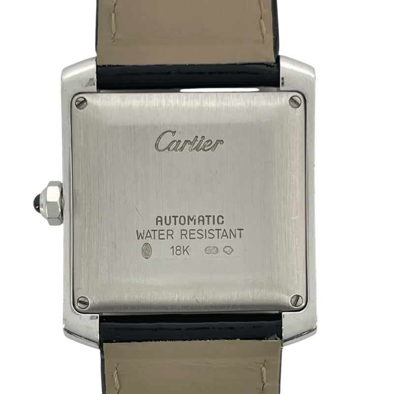 カルティエ Cartier タンク フランセーズ LM W5001156 シルバー K18WG メンズ 腕時計