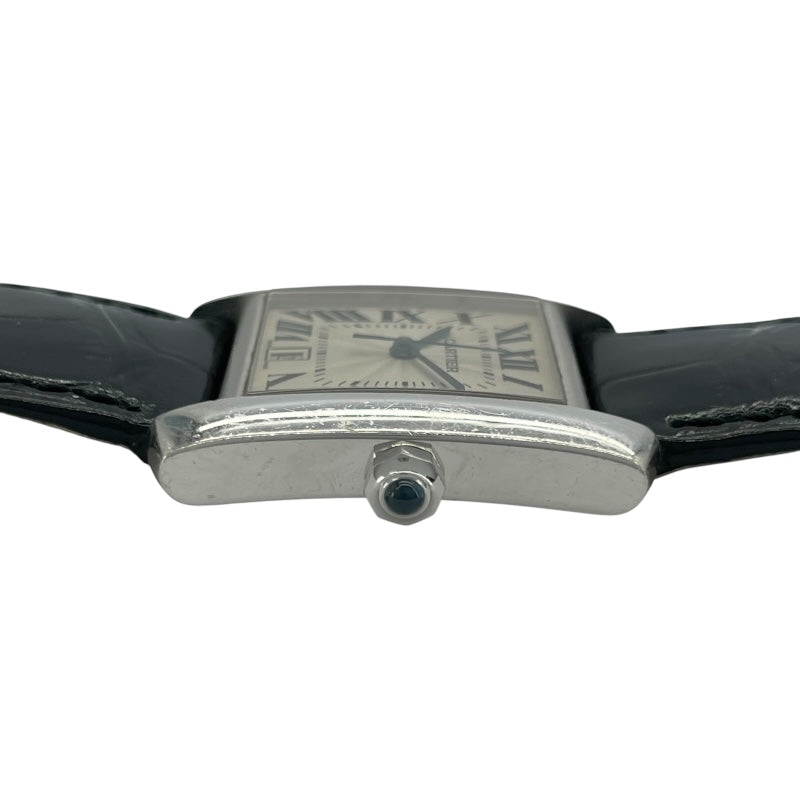 カルティエ Cartier タンク フランセーズ LM W5001156 シルバー K18WG メンズ 腕時計