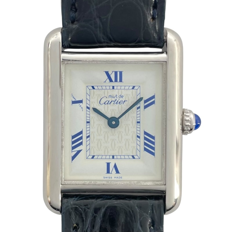 カルティエ Cartier マストタンクMM W1014054 ホワイト SV レディース 腕時計