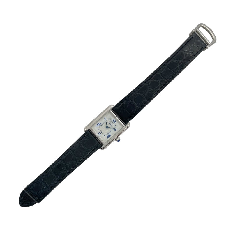 カルティエ Cartier マストタンクMM W1014054 ホワイト SV レディース 腕時計