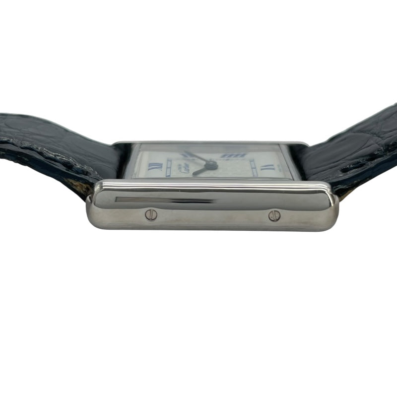 カルティエ Cartier マストタンクMM W1014054 ホワイト SV レディース 腕時計
