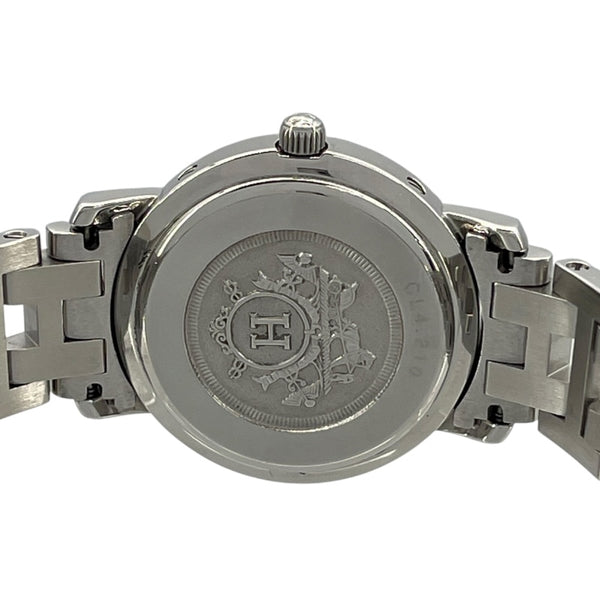エルメス HERMES クリッパー CL4.210 ホワイト SS レディース 腕時計