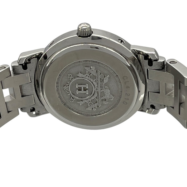エルメス HERMES クリッパー CL4.210 ホワイト SS レディース 腕時計