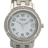 エルメス HERMES クリッパー CL4.210 ホワイト SS レディース 腕時計