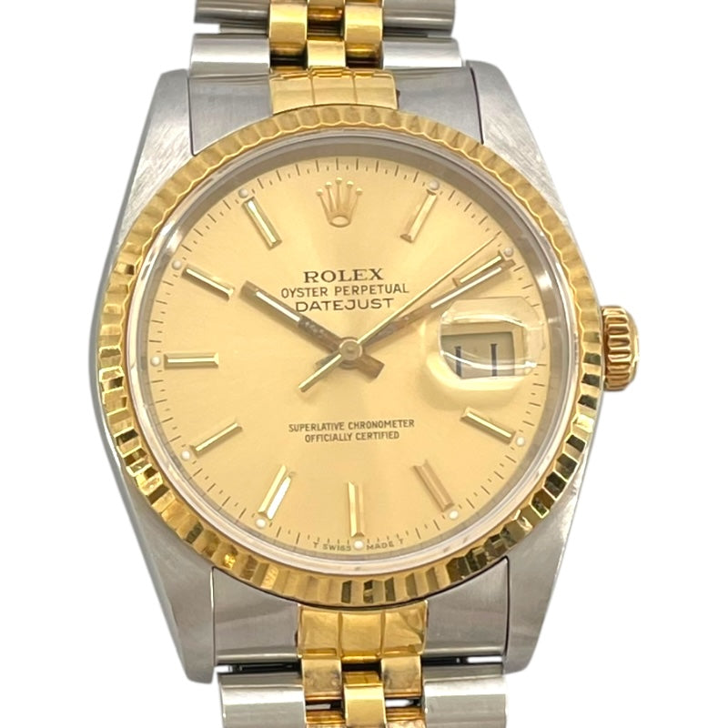 ロレックス ROLEX デイトジャスト 16233 ゴールド K18YG/SS 自動巻き ユニセックス 腕時計