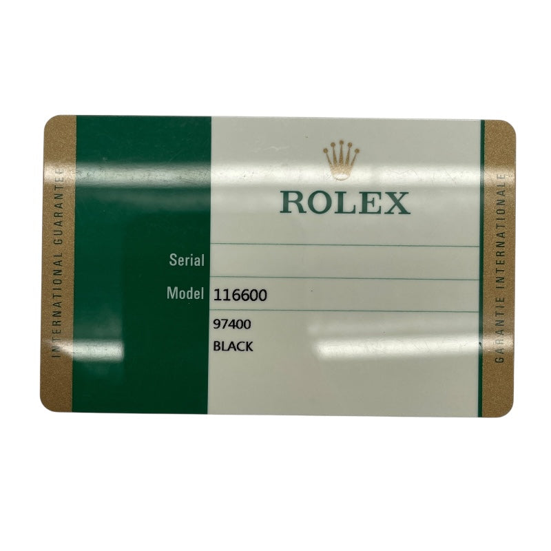ロレックス ROLEX シードゥエラー 116600 ブラック SS メンズ 腕時計