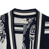 エルメス HERMES En Desordre Finesse シルクカーディガン 4E2727D6 ネイビー シルク レディース カーディガン