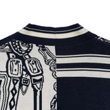 エルメス HERMES En Desordre Finesse シルクカーディガン 4E2727D6 ネイビー シルク レディース カーディガン