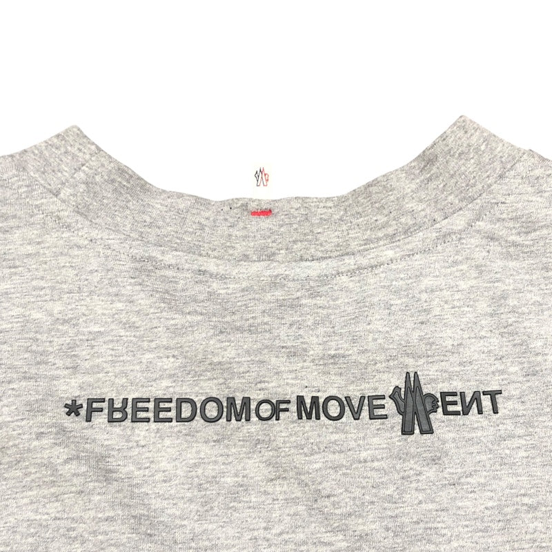 モンクレールグルノーブル MONCLER GRENOBLE ロゴTシャツ 8C000 グレー コットン コットン レディース 半袖Ｔシャツ