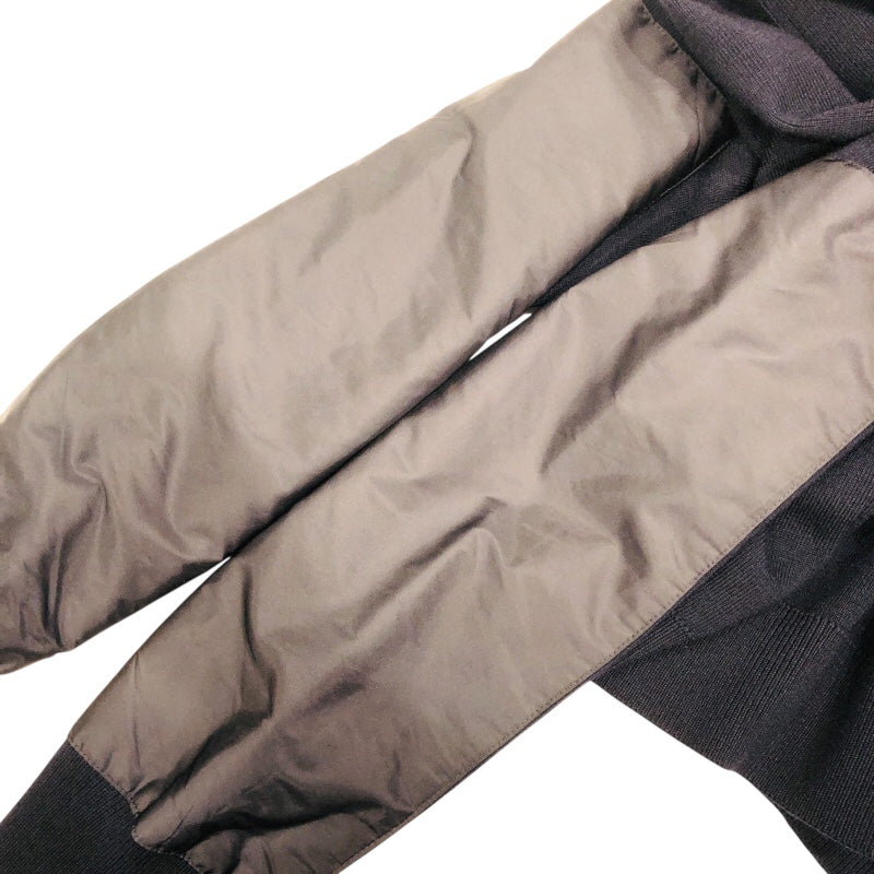 プラダ PRADA トライアングルロゴナイロン切替ブルゾン UMG107 ウール メンズ ブルゾン