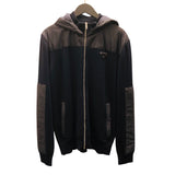 プラダ PRADA トライアングルロゴナイロン切替ブルゾン UMG107 ウール メンズ ブルゾン