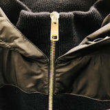 プラダ PRADA トライアングルロゴナイロン切替ブルゾン UMG107 ウール メンズ ブルゾン