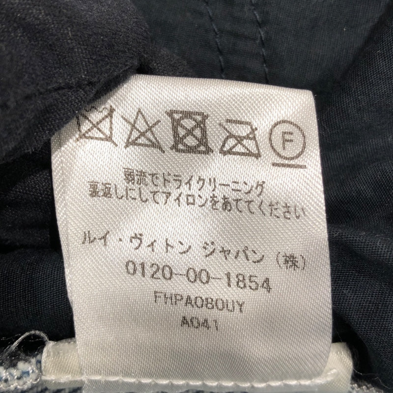 ルイ・ヴィトン LOUIS VUITTON ダミエ柄デニムパンツ FHPA080UY ブルー コットン レディース デニムパンツ