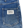 バーバリー BURBERRY ロゴパッチストレッチデニムパンツ 802524 ブルー コットン レディース デニムパンツ