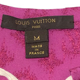 ルイ・ヴィトン LOUIS VUITTON モノグラム柄フリルトップス ピンク コットン レディース タンクトップ