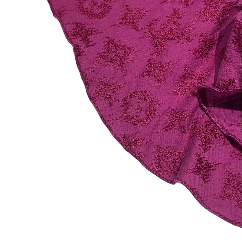 ルイ・ヴィトン LOUIS VUITTON モノグラム柄フリルトップス ピンク コットン レディース タンクトップ