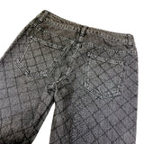 シャネル CHANEL マトラッセキルティングデニムパンツ P44333 ブラック デニム レディース デニムパンツ