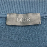 クリスチャン・ディオール Christian Dior XPETERDOIGロゴ刺繡スウェットシャツ 143J687A0531 くすみブルー コットン メンズ スウェット