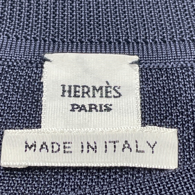 エルメス HERMES BRIDES de GALA　ツイルレーヌニットセーター 5E2831 ネイビー シルク セーター レディース 中古 エルメス HERMES BRIDES de GALA ツイルレーヌニットセーター