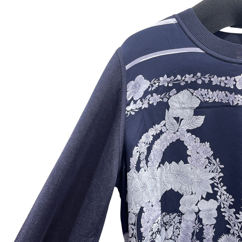 エルメス HERMES BRIDES de GALA　ツイルレーヌニットセーター 5E2831 ネイビー シルク レディース セーター