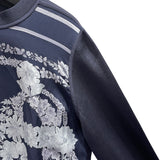 エルメス HERMES BRIDES de GALA　ツイルレーヌニットセーター 5E2831 ネイビー シルク レディース セーター