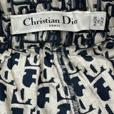 クリスチャン・ディオール Christian Dior オブリーク総柄ショートパンツ 117P21A2970 ネイビー ポリエステル レディース ショートパンツ