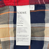 ロエベ LOEWE アシンメトリーチェック 長袖シャツ H526Y05W35 マルチカラー コットン メンズ 長袖シャツ