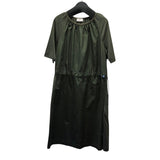 モンクレール MONCLER ABITO ショートスリーブワンピース 81718 グリーン コットン レディース ワンピース