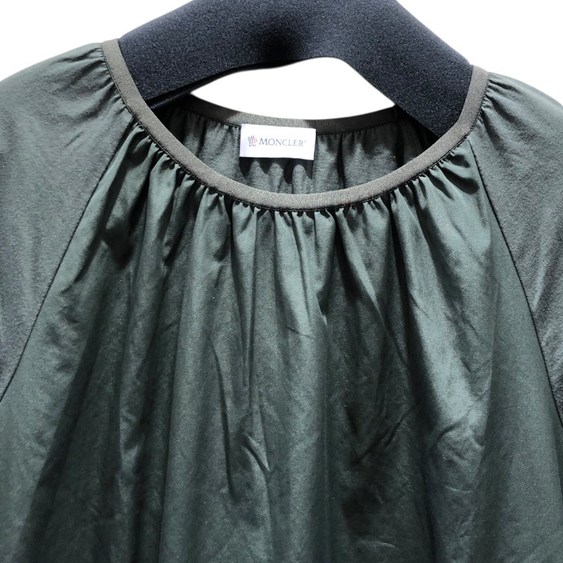 モンクレール MONCLER ABITO ショートスリーブワンピース 81718 グリーン コットン レディース ワンピース