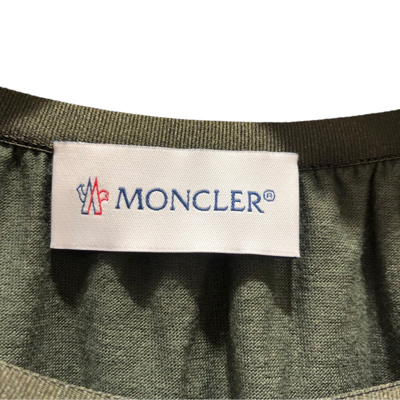 モンクレール MONCLER ABITO ショートスリーブワンピース 81718 グリーン コットン レディース ワンピース