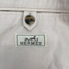 エルメス HERMES カジュアルジャケット ベージュ コットン メンズ ノーカラージャケット