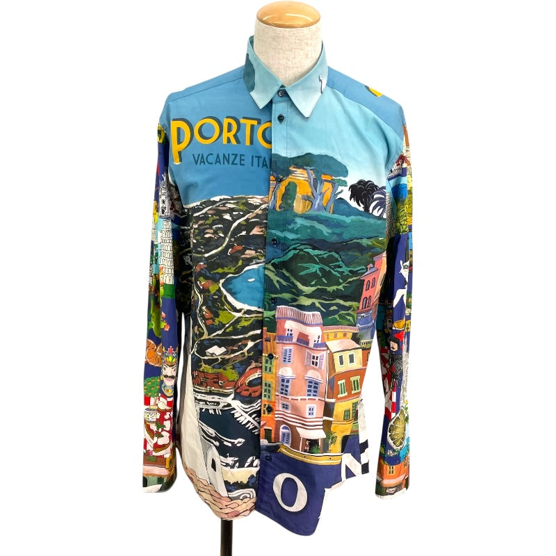 ドルチェ＆ガッバーナ Dolce & Gabbana 総柄プリント長袖シャツ