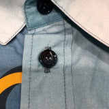 ドルチェ＆ガッバーナ Dolce & Gabbana 総柄プリント長袖シャツ G5EJ1T ブルー コットン メンズ 長袖シャツ