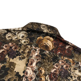 ドルチェ＆ガッバーナ Dolce & Gabbana フローラル総柄長袖シャツ G5DY4T コットン メンズ 長袖シャツ