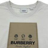 バーバリー BURBERRY ロゴ刺繍Tシャツ 8057529 ホワイト コットン メンズ 半袖Ｔシャツ
