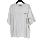 クリスチャン・ディオール Christian Dior ロゴプリントTシャツ 243J685A0677 ホワイト コットン メンズ 半袖Ｔシャツ