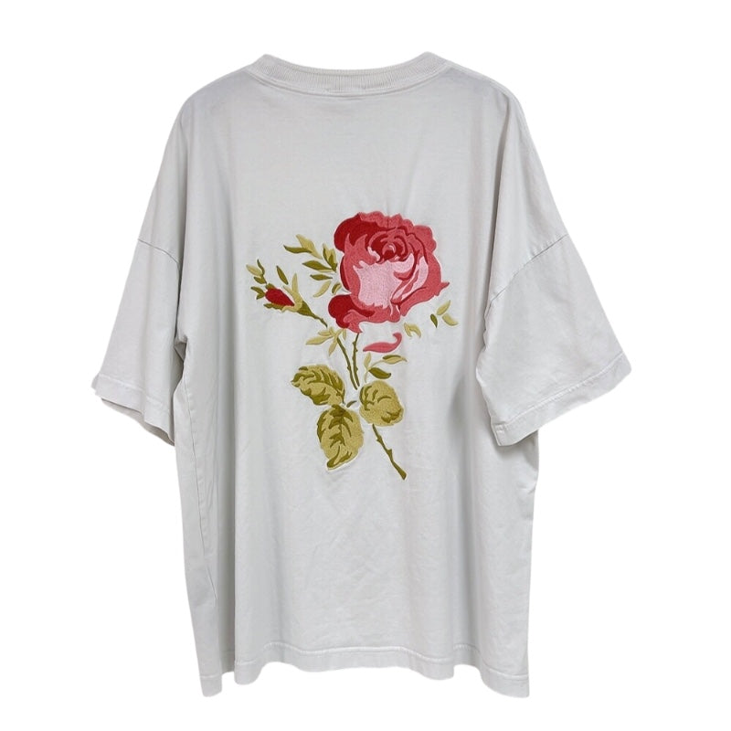 クリスチャン・ディオール Christian Dior ロゴプリントTシャツ 243J685A0677 ホワイト コットン メンズ 半袖Ｔシャツ