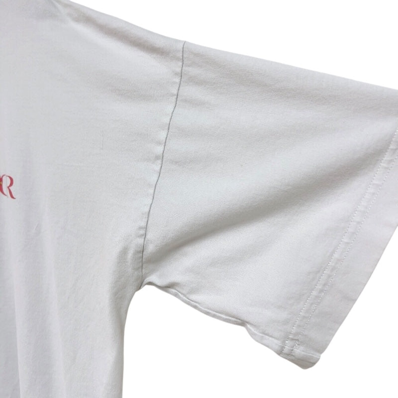 クリスチャン・ディオール Christian Dior ロゴプリントTシャツ 243J685A0677 ホワイト コットン メンズ 半袖Ｔシャツ