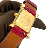 エルメス HERMES Hウォッチ ミニ ホワイトシェル HH1.185 ホワイト K18YG レディース 腕時計