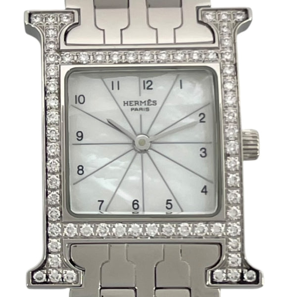 エルメス HERMES Hウォッチ ホワイトシェル HH1.230 ホワイトシェル SS レディース 腕時計