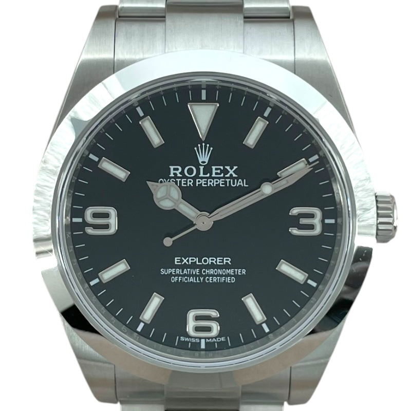 ロレックス ROLEX エクスプローラー1 214270 ブラック SS メンズ 腕時計