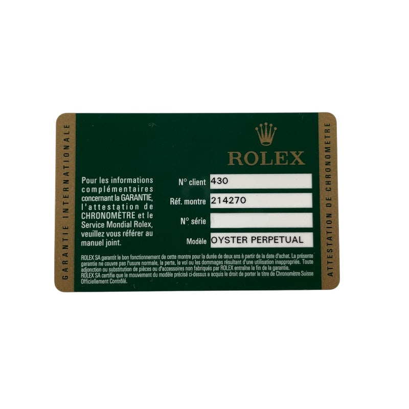 ロレックス ROLEX エクスプローラー1 214270 ブラック SS メンズ 腕時計