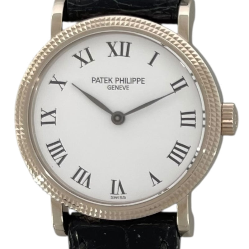 パテック・フィリップ PATEK PHILIPPE カラトラバ 4809G-001 ホワイト Ｋ18ＷＧ ユニセックス 腕時計