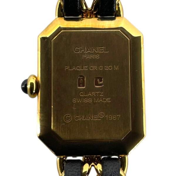 シャネル CHANEL プルミエール　S H0001 ブラック  GP レディース 腕時計