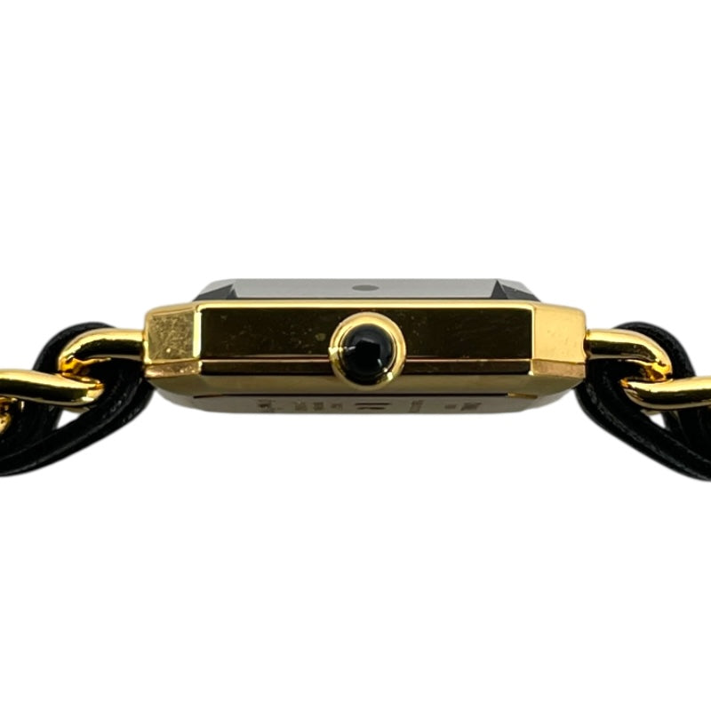 シャネル CHANEL プルミエール　S H0001 ブラック  GP レディース 腕時計