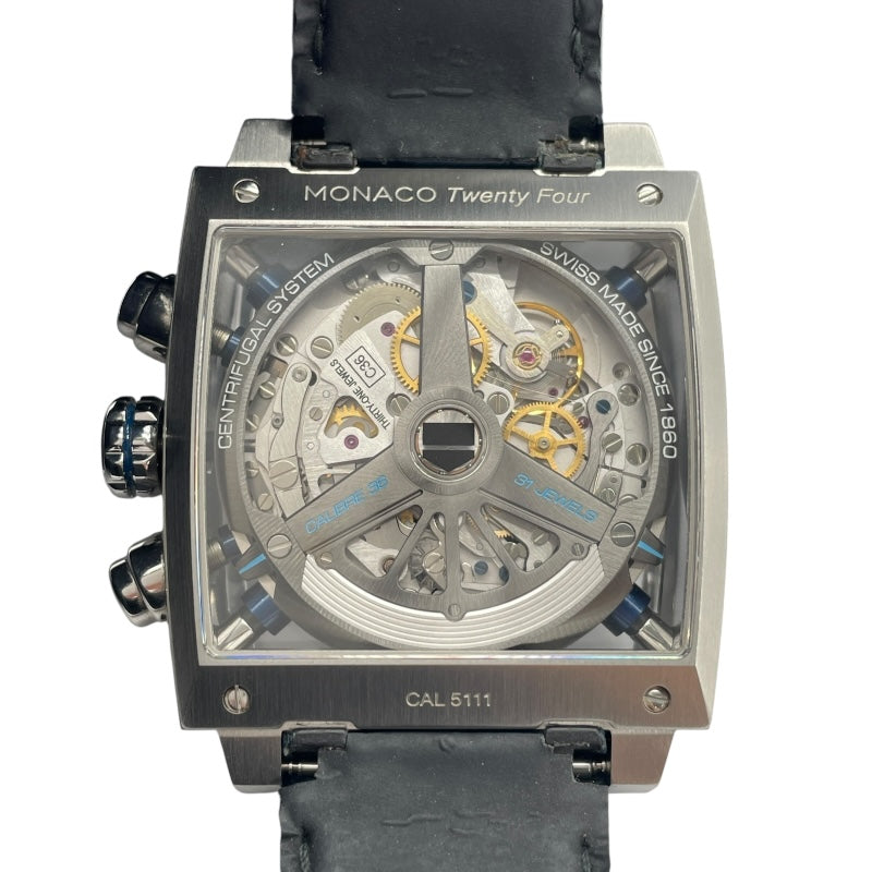 タグ・ホイヤー TAG HEUER モナコ24 キャリバー16 クロノグラフ CAL5111.FC6299 ブルー SS メンズ 腕時計