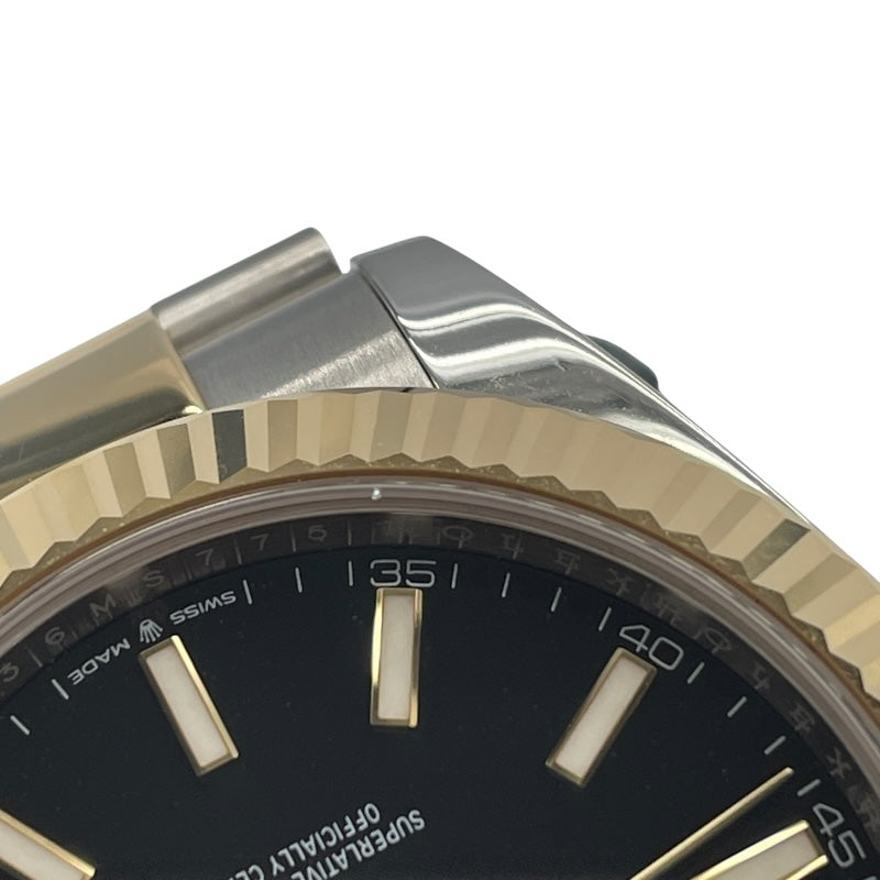 ロレックス ROLEX デイトジャスト41  ランダムシリアル 126333 ブラック K18YG/SS 自動巻き メンズ 腕時計
